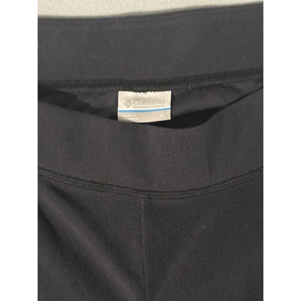 Columbia Size XL Womens Black Fleece Pull On Soft Pants - Picture 4 of 7